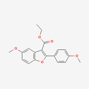 Ethyl 5-methoxy-2-(4-methoxyphenyl)-1-benzofuran-3-carboxylate