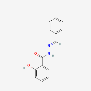 molecular formula C15H14N2O2 B2669421 (E)-2-hydroxy-N'-(4-methylbenzylidene)benzohydrazide CAS No. 72323-43-4