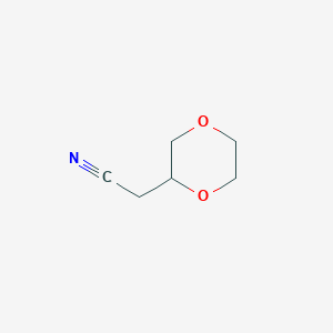 molecular formula C6H9NO2 B2669440 Dioxane-acetonitrile CAS No. 1824433-84-2
