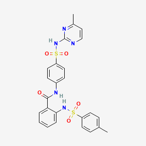 2-[(4-methylphenyl)sulfonylamino]-N-[4-[(4-methylpyrimidin-2-yl)sulfamoyl]phenyl]benzamide