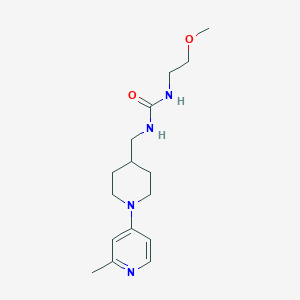 molecular formula C16H26N4O2 B2669448 1-(2-Methoxyethyl)-3-((1-(2-methylpyridin-4-yl)piperidin-4-yl)methyl)urea CAS No. 2034382-36-8