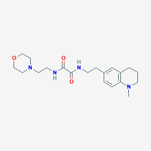 molecular formula C20H30N4O3 B2669460 N1-(2-(1-甲基-1,2,3,4-四氢喹啉-6-基)乙基)-N2-(2-吗啉基乙基)草酰胺 CAS No. 946281-24-9