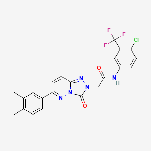 N-(5-chloro-2-methylphenyl)-4-[5-(piperidin-1-ylcarbonyl)-1,3,4-oxadiazol-2-yl]thiophene-2-sulfonamide