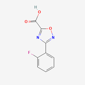 molecular formula C9H5FN2O3 B2669469 3-(2-氟苯基)-1,2,4-噁二唑-5-羧酸 CAS No. 944896-72-4