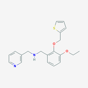 molecular formula C20H22N2O2S B266947 N-[3-ethoxy-2-(2-thienylmethoxy)benzyl]-N-(3-pyridinylmethyl)amine 