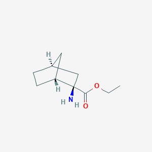 molecular formula C10H17NO2 B2669471 Ethyl (1R,2R,4S)-2-aminobicyclo[2.2.1]heptane-2-carboxylate CAS No. 734478-82-1