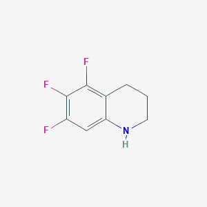 molecular formula C9H8F3N B2669481 5,6,7-Trifluoro-1,2,3,4-tetrahydroquinoline CAS No. 1341337-68-5