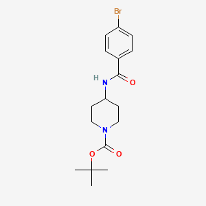 molecular formula C17H23BrN2O3 B2669499 叔丁基-4-(4-溴苯甲酰基)哌啶-1-羧酸叔丁酯 CAS No. 1008505-52-9