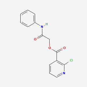 (2-Anilino-2-oxoethyl) 2-chloropyridine-3-carboxylate