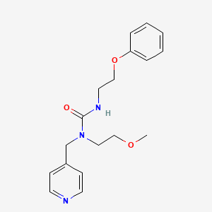 molecular formula C18H23N3O3 B2669517 1-(2-Methoxyethyl)-3-(2-phenoxyethyl)-1-(pyridin-4-ylmethyl)urea CAS No. 1396868-76-0