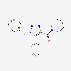 molecular formula C20H21N5O B2669522 4-[1-苄基-4-(哌啶-1-基甲酰)-1H-1,2,3-三唑-5-基]吡啶 CAS No. 1798524-72-7
