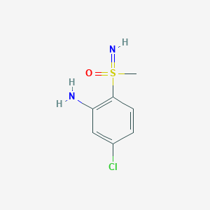 molecular formula C7H9ClN2OS B2669562 5-Chloro-2-(methylsulfonimidoyl)aniline CAS No. 2092502-78-6