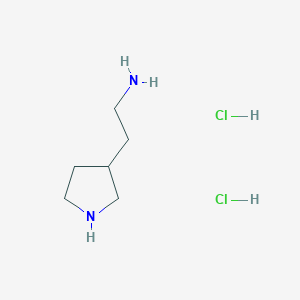 molecular formula C6H16Cl2N2 B2669570 2-(Pyrrolidin-3-yl)ethanamine dihydrochloride CAS No. 2089255-04-7