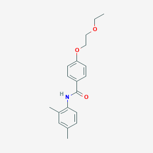 molecular formula C19H23NO3 B266958 N-(2,4-dimethylphenyl)-4-(2-ethoxyethoxy)benzamide 