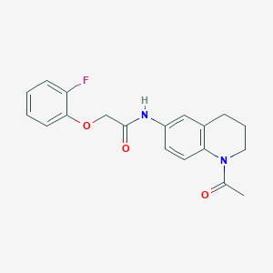 molecular formula C19H19FN2O3 B2669585 N-(1-acetyl-3,4-dihydro-2H-quinolin-6-yl)-2-(2-fluorophenoxy)acetamide CAS No. 941915-36-2