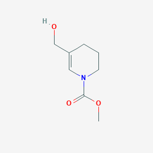 molecular formula C8H13NO3 B2669591 Methyl 5-(hydroxymethyl)-3,4-dihydropyridine-1(2H)-carboxylate CAS No. 2225144-17-0