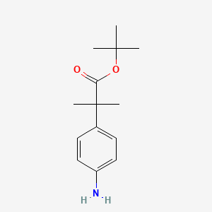 molecular formula C14H21NO2 B2669606 Tert-butyl 2-(4-aminophenyl)-2-methylpropanoate CAS No. 1532807-04-7