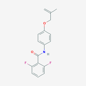 molecular formula C17H15F2NO2 B266962 2,6-difluoro-N-{4-[(2-methylprop-2-en-1-yl)oxy]phenyl}benzamide 