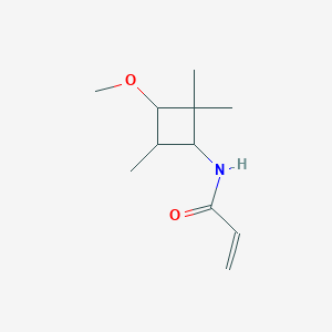 molecular formula C11H19NO2 B2669649 N-(3-Methoxy-2,2,4-trimethylcyclobutyl)prop-2-enamide CAS No. 2224189-23-3