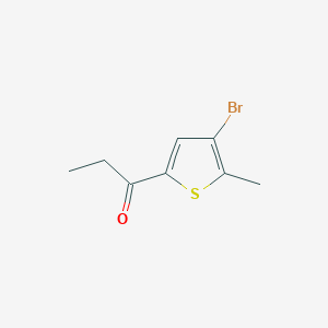 molecular formula C8H9BrOS B2669672 3-Bromo-5-(ethylcarbonyl)-2-methylthiophene CAS No. 887576-01-4