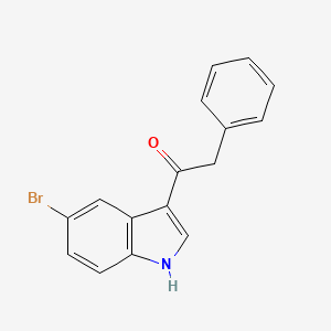 molecular formula C16H12BrNO B2669676 1-(5-bromo-1H-indol-3-yl)-2-phenylethan-1-one CAS No. 1069051-39-3