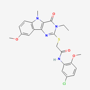 N-(2,4-dimethoxyphenyl)-2-{[6-(4-phenylpiperazin-1-yl)pyridazin-3-yl]thio}acetamide
