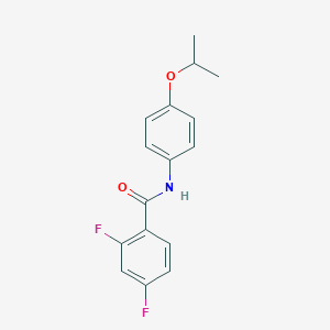 molecular formula C16H15F2NO2 B266969 2,4-difluoro-N-(4-isopropoxyphenyl)benzamide 