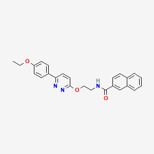 molecular formula C25H23N3O3 B2669695 N-(2-((6-(4-ethoxyphenyl)pyridazin-3-yl)oxy)ethyl)-2-naphthamide CAS No. 920410-54-4