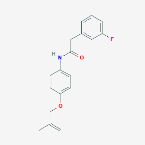molecular formula C18H18FNO2 B266970 2-(3-fluorophenyl)-N-{4-[(2-methylprop-2-en-1-yl)oxy]phenyl}acetamide 