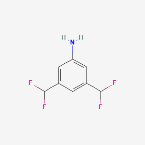 molecular formula C8H7F4N B2669727 3,5-Bis(difluoromethyl)aniline CAS No. 1658423-63-2