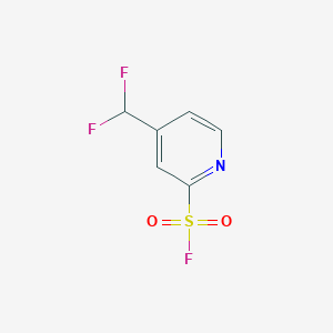 molecular formula C6H4F3NO2S B2669740 4-(Difluoromethyl)pyridine-2-sulfonyl fluoride CAS No. 2137777-63-8