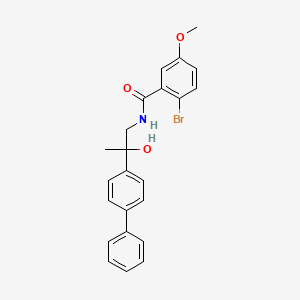 N-(2-([1,1'-biphenyl]-4-yl)-2-hydroxypropyl)-2-bromo-5-methoxybenzamide