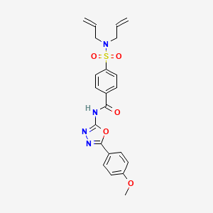 4-(N,N-diallylsulfamoyl)-N-(5-(4-methoxyphenyl)-1,3,4-oxadiazol-2-yl)benzamide