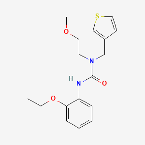 molecular formula C17H22N2O3S B2669787 3-(2-Ethoxyphenyl)-1-(2-methoxyethyl)-1-(thiophen-3-ylmethyl)urea CAS No. 1226426-74-9
