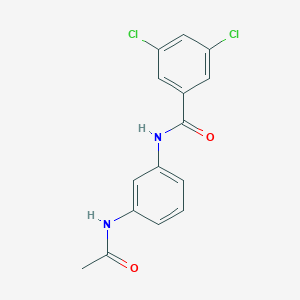 molecular formula C15H12Cl2N2O2 B266979 N-[3-(acetylamino)phenyl]-3,5-dichlorobenzamide 