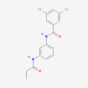 molecular formula C16H14Cl2N2O2 B266980 3,5-dichloro-N-[3-(propionylamino)phenyl]benzamide 