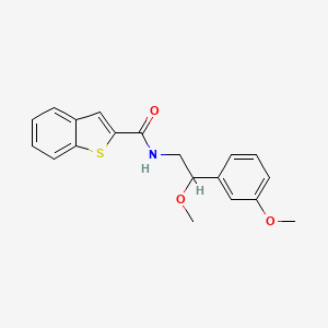 molecular formula C19H19NO3S B2669812 N-(2-methoxy-2-(3-methoxyphenyl)ethyl)benzo[b]thiophene-2-carboxamide CAS No. 1705713-21-8
