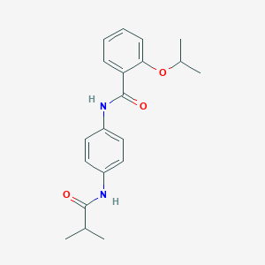 molecular formula C20H24N2O3 B266983 N-[4-(isobutyrylamino)phenyl]-2-isopropoxybenzamide 