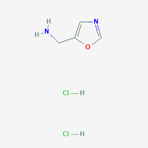 molecular formula C4H8Cl2N2O B2669833 Oxazol-5-ylmethanamine dihydrochloride CAS No. 1375068-54-4; 847491-00-3