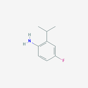 molecular formula C9H12FN B2669835 4-Fluoro-2-isopropylaniline CAS No. 1339874-93-9