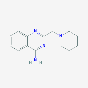 molecular formula C14H18N4 B2669851 2-(哌啶-1-基甲基)喹唑啉-4-胺 CAS No. 877977-23-6