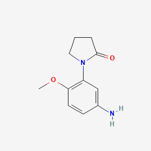 molecular formula C11H14N2O2 B2669853 1-(5-Amino-2-methoxyphenyl)pyrrolidin-2-one CAS No. 69131-58-4