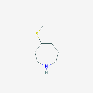 molecular formula C7H15NS B2669857 4-(Methylsulfanyl)azepane CAS No. 1695807-83-0