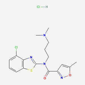 N-(4-chlorobenzo[d]thiazol-2-yl)-N-(3-(dimethylamino)propyl)-5-methylisoxazole-3-carboxamide hydrochloride