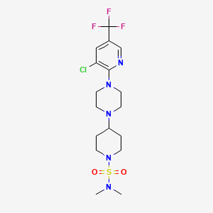 4-{4-[3-chloro-5-(trifluoromethyl)pyridin-2-yl]piperazin-1-yl}-N,N-dimethylpiperidine-1-sulfonamide