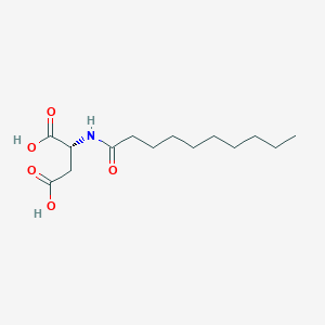 molecular formula C14H25NO5 B2669890 (2R)-2-(decanoylamino)butanedioic acid CAS No. 1787337-85-2