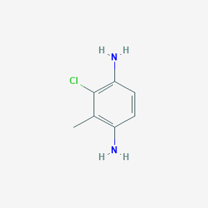 molecular formula C7H9ClN2 B2669902 2-Chloro-3-methylbenzene-1,4-diamine CAS No. 89856-66-6