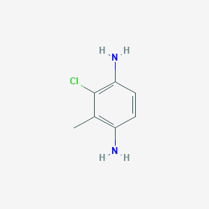 molecular formula C7H9ClN2 B2669902 2-氯-3-甲基苯-1,4-二胺 CAS No. 89856-66-6