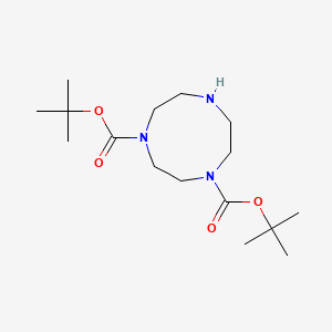 molecular formula C16H31N3O4 B2669914 Ditert-butyl 1,4,7-triazonane-1,4-dicarboxylate CAS No. 174138-01-3