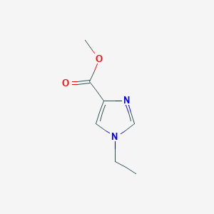 molecular formula C7H10N2O2 B2669922 1H-Imidazole-4-carboxylic acid, 1-ethyl-, methyl ester CAS No. 71925-06-9